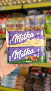شوكولاتة حليب مع البندق - ميلكا (Milka)