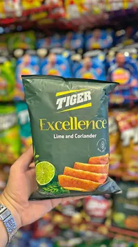 رقائق بطاطس إكسلنس بنكهة الليمون والكزبرة - تايجر (Tiger)
