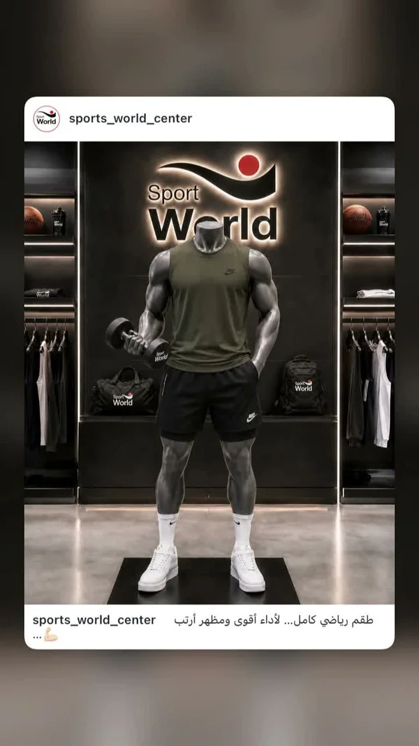 طقم ملابس رياضية للرجال - نايكي (Nike) - لياقة ورياضة - سوق غزة