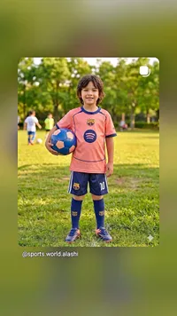 طقم كرة قدم للأطفال - برشلونة (Spotify)