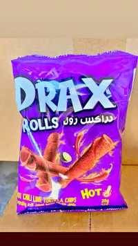 رقائق تورتيلا رول بنكهة الفلفل الحار والليمون - دراكس (Drax)
