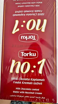 ويفر بكريمة البندق مغطى بالشوكولاتة بالحليب - توركو (Torku)