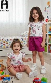 طقم ملابس أطفال بناتي - HASİBA