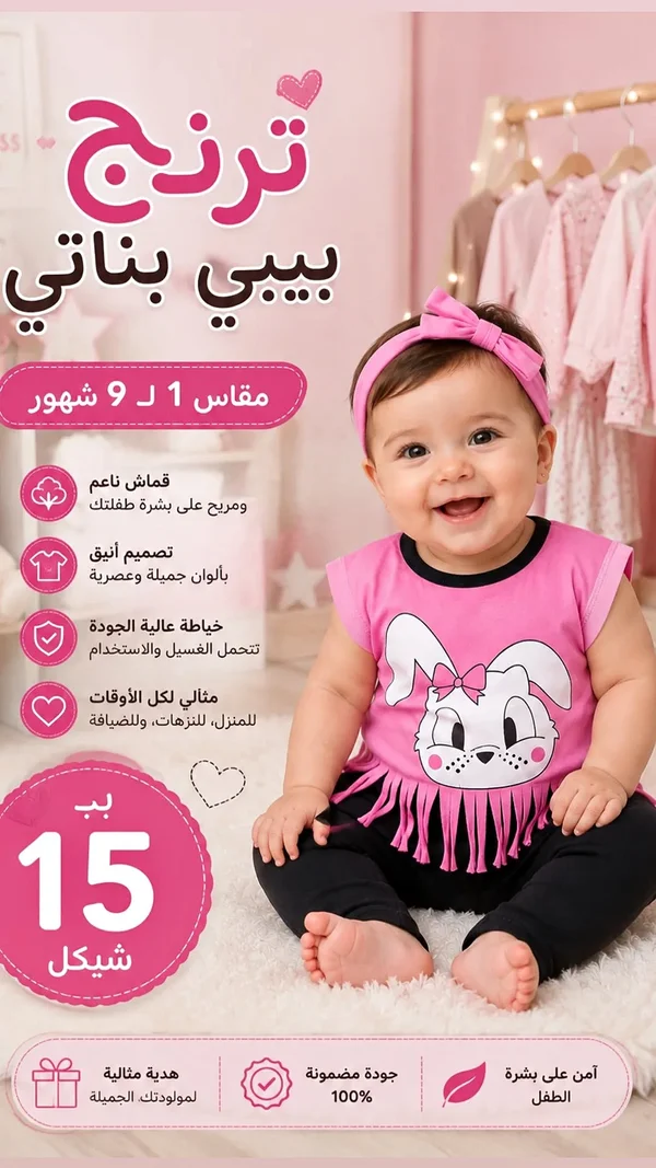 ترنج بيبي بناتي - مواليد - سوق غزة