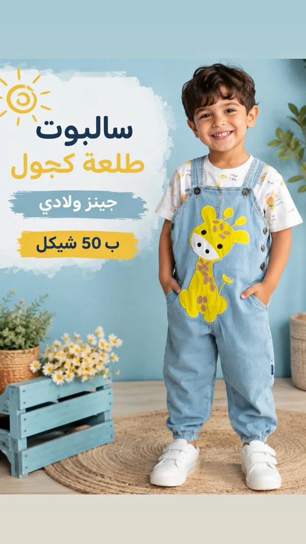 سالوبيت طلعة كجول جينز ولادي - ملابس أطفال - سوق غزة