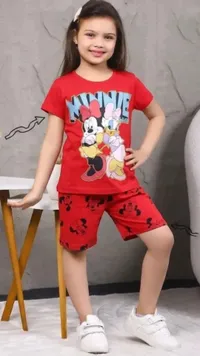 طقم صيفي بناتي ميني ماوس (Minnie Mouse)