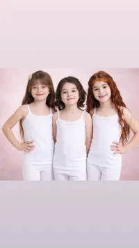 طقم ملابس داخلية قطنية للبنات