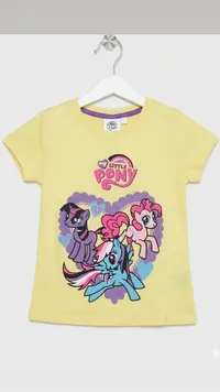 تيشيرت بناتي بطبعة ماي ليتل بوني (My Little Pony)
