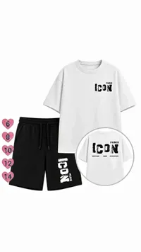 طقم ملابس صيفي للأطفال - آيكون باريس (Icon)