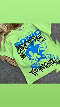 تيشيرت أطفال بطبعة سونيك - لوت (Lut)