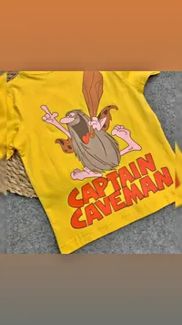 تيشيرت أطفال بطبعة كابتن كيفمان (Captain Caveman)