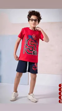 طقم صيفي للأطفال بطبعة سبايدرمان (Spider-Man)