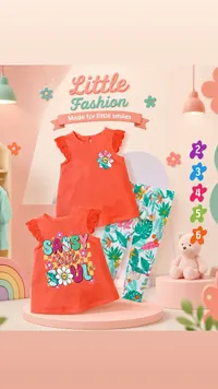 طقم ملابس أطفال - Little Fashion