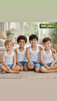 قمصان داخلية قطنية للأطفال