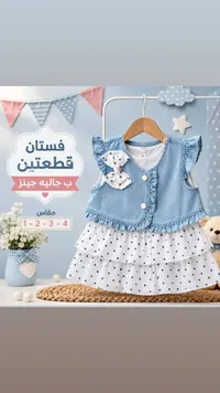 فستان قطعتين بـ جاليه جينز