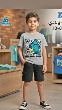 تي شيرت بطبعة وحوش جامعة ديزني (Monsters University)
