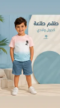 طقم ملابس صيفي للأولاد