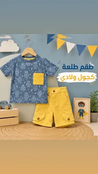 طقم ملابس ولادي - كجول