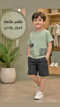 طقم ملابس أطفال ولادي