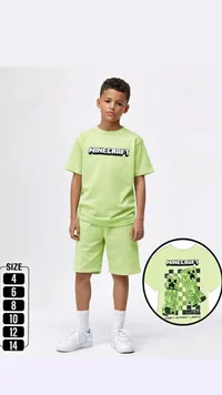 طقم شورت وتيشيرت ماين كرافت (Minecraft)