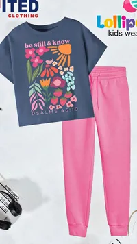 طقم ملابس أطفال - Lollipop kids wear
