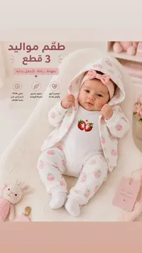طقم مواليد 3 قطع