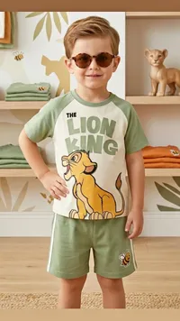 طقم شورت وتيشيرت - الأسد الملك (The Lion King)