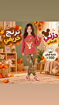 طقم بيجاما أطفال خريفي (Dizzy)