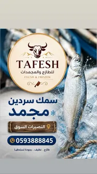 سمك سردين مجمد - طفش (Tafesh)