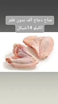 جناح دجاج ألف بدون ظفر - سوق غزة