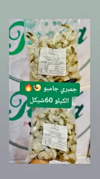 جمبري جامبو مقشر - كانكون (Cancun) - سوق غزة