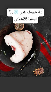 لية خروف بلدي مجمدة - سوق غزة