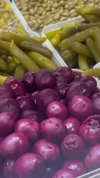 مجموعة الخضروات المتنوعة المخللة