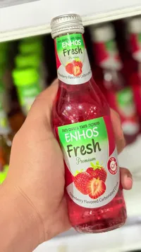 ENHOS Fresh Premium Strawberry Flavored Carbonated Drink