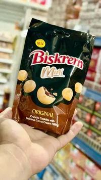 بسكويت ميني محشو بكريمة الكاكاو - بيسكريم (Biskrem)