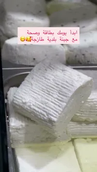 جبنة بيضاء طازجة محلية