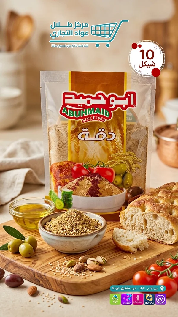 دقة فلسطينية - أبو حميد (Abuhmaid) - مواد غذائية وبقالة - سوق غزة