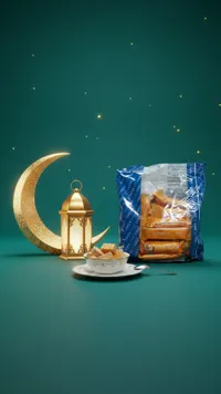 مجموعة رمضان الذهبية مع تمر وفانوس