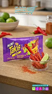 رقائق تورتيلا حارة بنكهة الفلفل والليمون - تاكيس (Takis)
