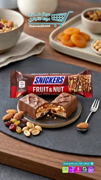 شوكولاتة بالفواكه والمكسرات - سنيكرز (Snickers)