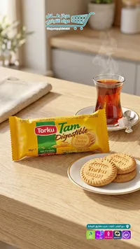 بسكويت دايجستيف بالقمح الكامل - توركو (Torku)
