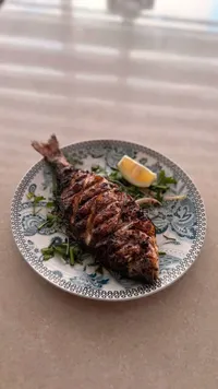 سمك مشوي على الطريقة المنزلية
