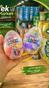 بيض مفاجأة هابي تشيك - ألعاب وحلويات (Happy Chick)