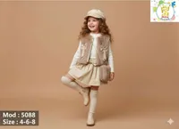 طقم بنات موديل 5088 - جيليكو وتنورة