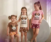 طقم ملابس صيفي للأطفال بطبعة ميني ماوس (Disney)