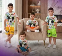 طقم ملابس أطفال صيفي بطبعة ميكي ماوس (Disney)