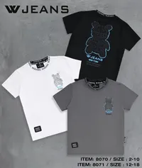 تيشيرت أطفال بطبعة الدب - دبليو جينز (W Jeans)