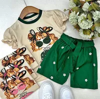 طقم صيفي بناتي بقطعتين - تريند شوب (Trend Shop)