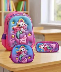 حقيبة مدرسية بتصميم حورية البحر