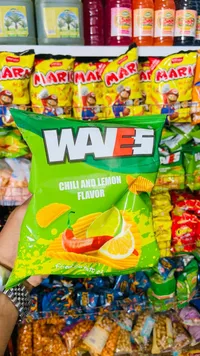 شيبس بطاطس مقلية بنكهة الشطة والليمون - ويفز (Waves)